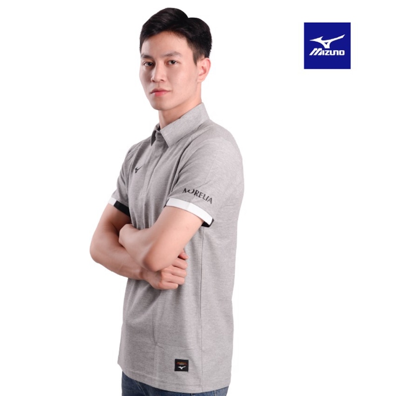 MIZUNO ÁO THỂ THAO POLO NAM TAILORED MIZUNO GHI